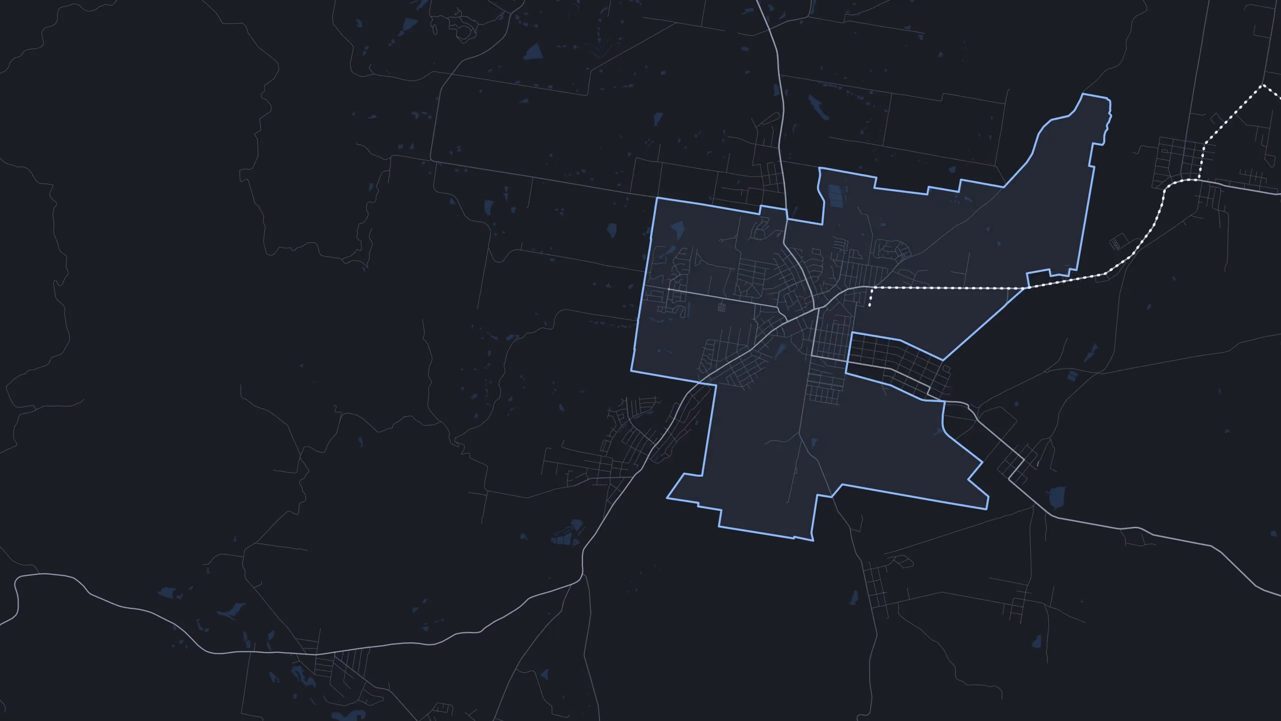 A street map of Cessnock with the suburb outlined, and the drive in from Mayfield
